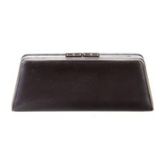 Tiffany & Co. Leather Sabrina Frame Clutch - Black - Picture 3 of 15